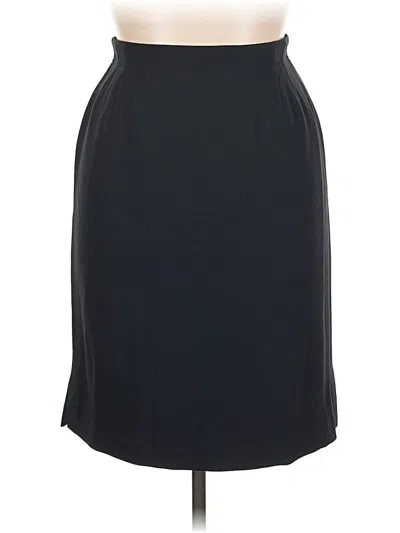 Pre-owned Liz Claiborne Collection Formal Skirt In Black
