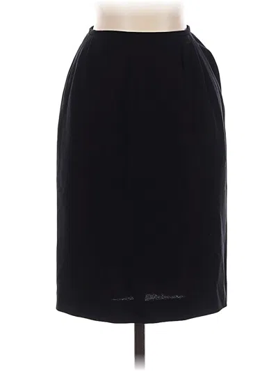 Pre-owned Liz Claiborne Collection Formal Skirt In Black