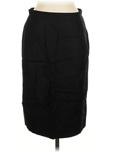 Pre-owned Liz Claiborne Collection Formal Skirt In Black