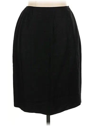 Pre-owned Liz Claiborne Collection Formal Skirt In Black