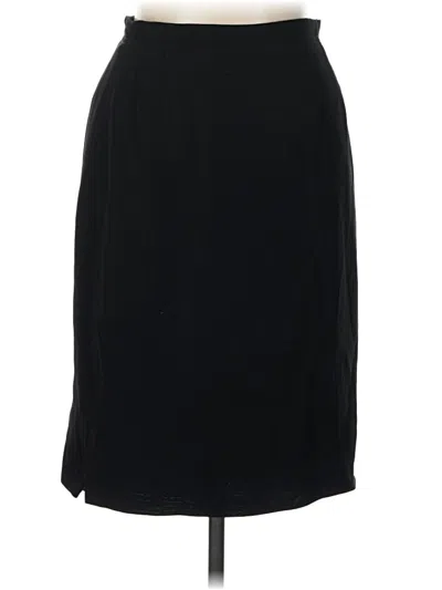 Pre-owned Liz Claiborne Collection Formal Skirt In Black