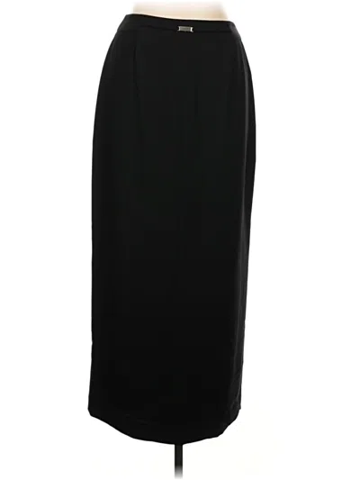 Pre-owned Liz Claiborne Collection Formal Skirt In Black