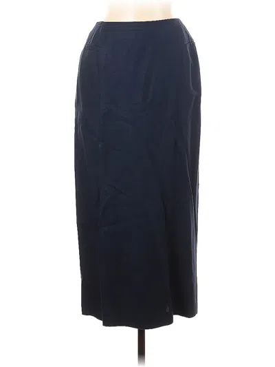 Pre-owned Liz Claiborne Collection Formal Skirt In Blue