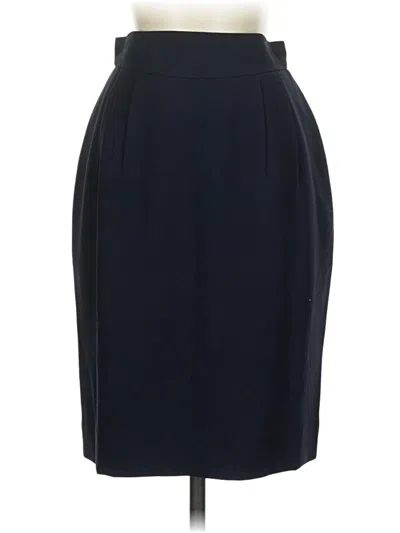 Pre-owned Liz Claiborne Collection Formal Skirt In Blue