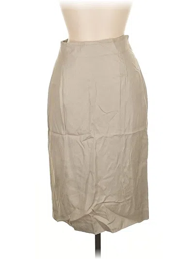 Pre-owned Liz Claiborne Collection Formal Skirt In Brown