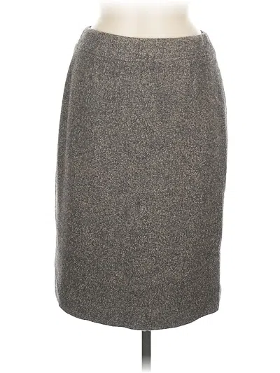 Pre-owned Liz Claiborne Collection Formal Skirt In Gray