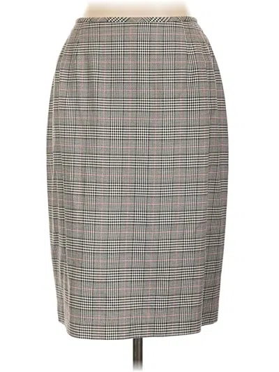 Pre-owned Liz Claiborne Collection Formal Skirt In Gray