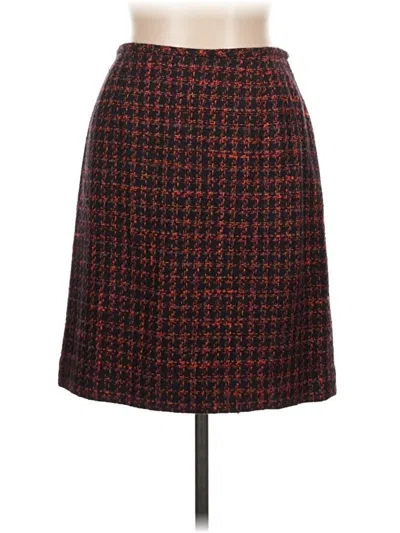 Pre-owned Liz Claiborne Collection Formal Skirt In Red