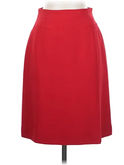Pre-owned Liz Claiborne Collection Formal Skirt In Red