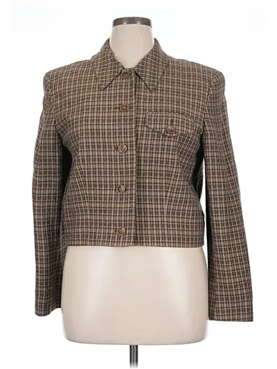 Pre-owned Liz Claiborne Collection Jacket In Brown