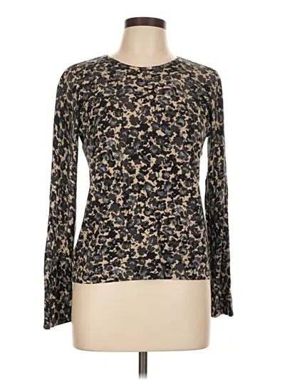 Pre-owned Liz Claiborne Collection Long Sleeve T-shirt In Brown