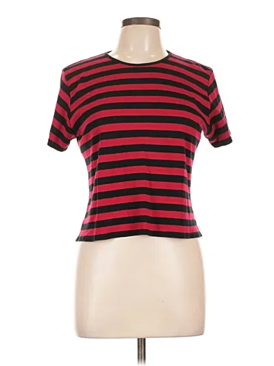 Pre-owned Liz Claiborne Collection Short Sleeve T-shirt In Red