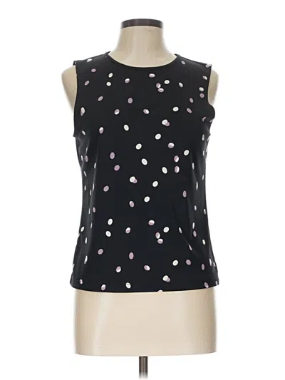 Pre-owned Liz Claiborne Collection Sleeveless Blouse In Black