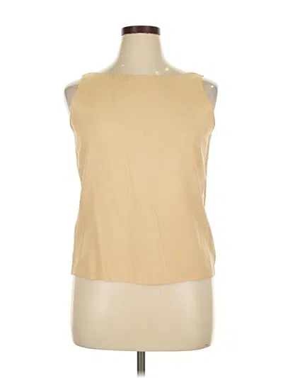 Pre-owned Liz Claiborne Collection Sleeveless Blouse In Brown