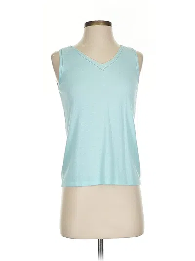 Pre-owned Liz Claiborne Collection Sleeveless T-shirt In Blue