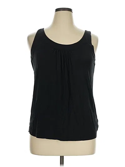 Pre-owned Liz Claiborne Collection Sleeveless T-shirt In Black
