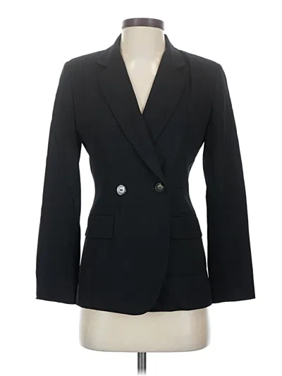 Pre-owned Liz Claiborne Collection Wool Blazer Jacket In Black