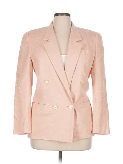 Pre-owned Liz Claiborne Collection Wool Blazer Jacket In Pink