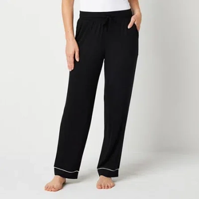 Liz Claiborne Cool And Calm Womens Pajama Pants In Black