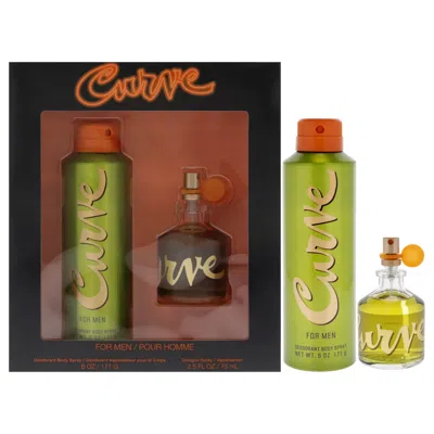 Liz Claiborne Curve By  For Men - 2 Pc Gift Set 2.5oz Cologne Spray, 6oz Deodorant Body Spray In White