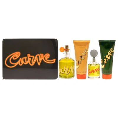 Liz Claiborne Curve By  For Men - 4 Pc Gift Set 4.2oz Edc Spray, 0.25oz Edc Splash, 3.4oz After Shave In Multi