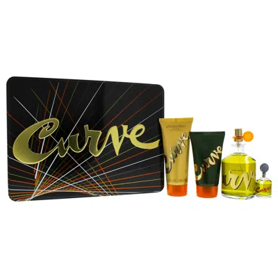 Liz Claiborne Curve By  For Men - 4 Pc Gift Set 4.2oz Cologne Spray, 0.25oz Cologne Splash, 3.4oz Aft In Multi