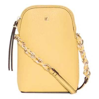 Liz Claiborne Danni North/south Crossbody Bag In Yellow