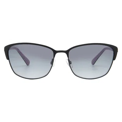 Liz Claiborne Dark Grey Gradient Cat Eye Ladies Sunglasses L 573/s 0003/9o 54 In Black