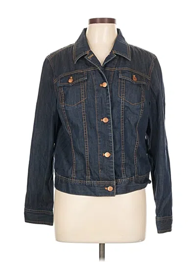 Pre-owned Liz Claiborne Denim Jacket In Blue