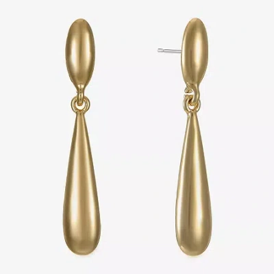 Liz Claiborne Double Womens Hypoallergenic Drop Earrings In Brown