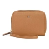 Liz Claiborne Double Womens Zip Around Wallet In Brown