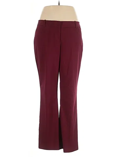 Pre-owned Liz Claiborne Dress Pants In Burgundy