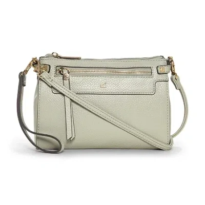 Liz Claiborne Elly Convertible Crossbody Bag In Green