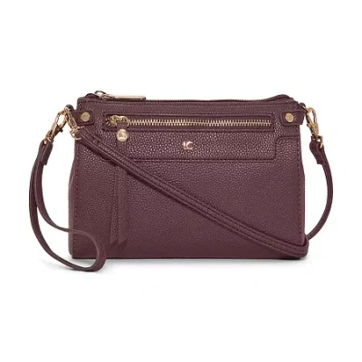 Liz Claiborne Elly Convertible Crossbody Bag In Burgundy