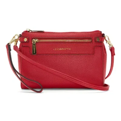 Liz Claiborne Elly Convertible Crossbody Bag In Red