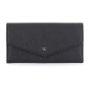 Liz Claiborne Envelope Clutch Womens Envelope Wallet In Black