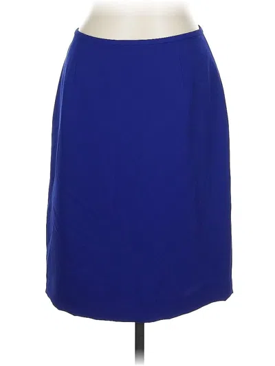 Pre-owned Liz Claiborne Formal Skirt In Blue