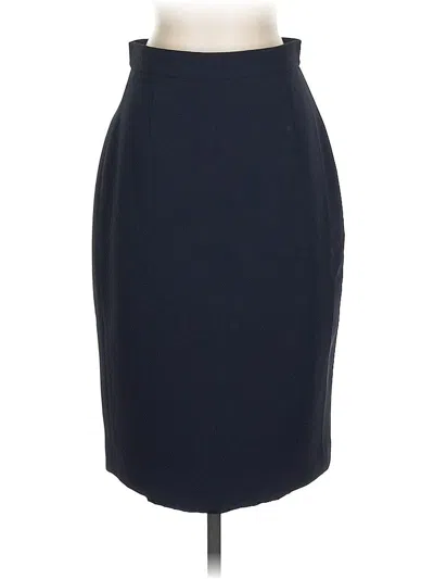 Pre-owned Liz Claiborne Formal Skirt In Blue