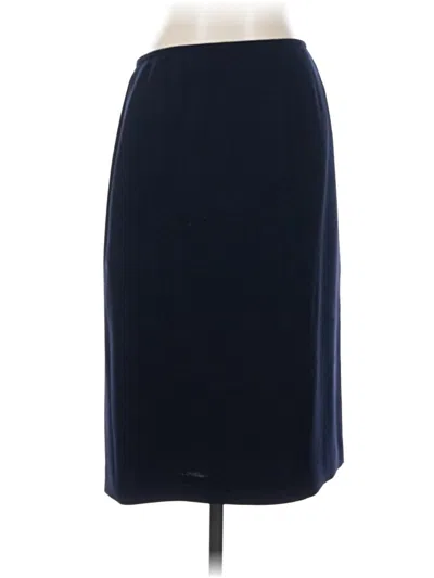 Pre-owned Liz Claiborne Formal Skirt In Blue