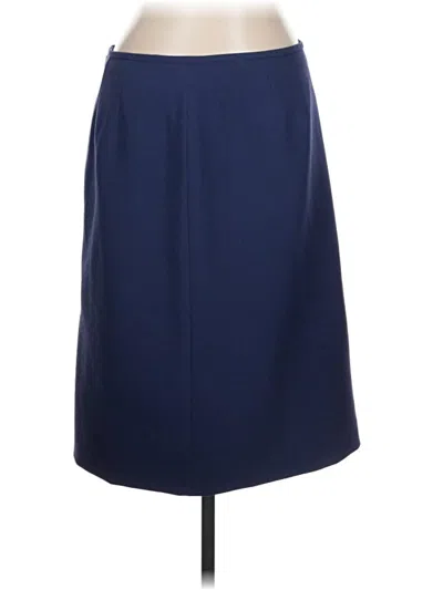Pre-owned Liz Claiborne Formal Skirt In Blue