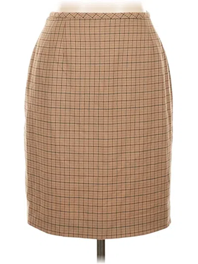 Pre-owned Liz Claiborne Formal Skirt In Brown