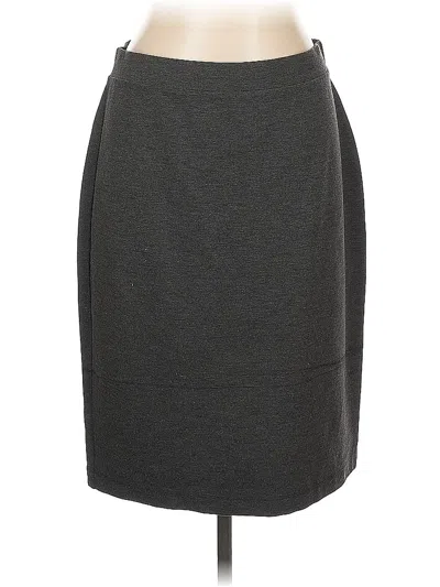 Pre-owned Liz Claiborne Formal Skirt In Gray