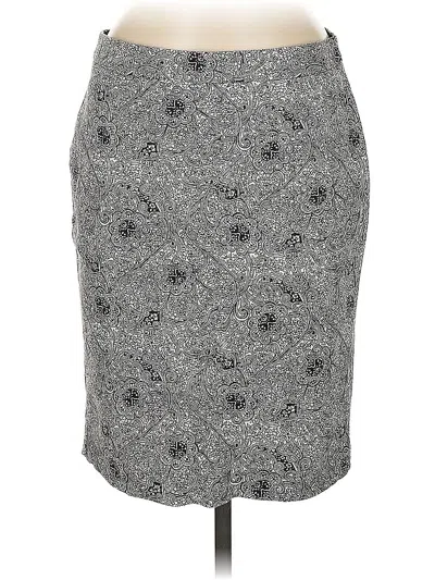 Pre-owned Liz Claiborne Formal Skirt In Gray