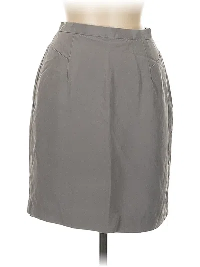 Pre-owned Liz Claiborne Formal Skirt In Gray