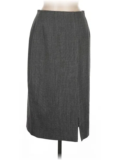 Pre-owned Liz Claiborne Formal Skirt In Gray