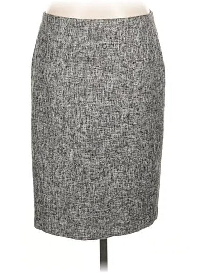 Pre-owned Liz Claiborne Formal Skirt In Gray
