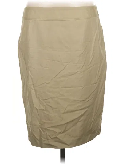 Pre-owned Liz Claiborne Formal Skirt In Tan