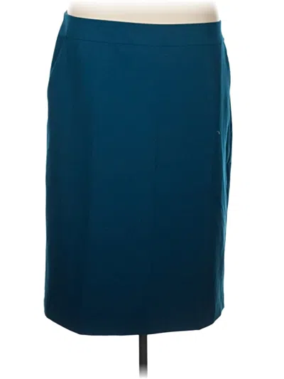 Pre-owned Liz Claiborne Formal Skirt In Teal