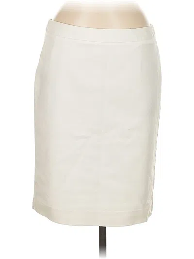 Pre-owned Liz Claiborne Formal Skirt In White