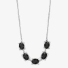 Liz Claiborne Frontal Womens 17 Inch Collar Necklace In Black